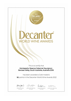 梦蒂贝罗珍藏赤霞珠 2018 Decanter 金奖