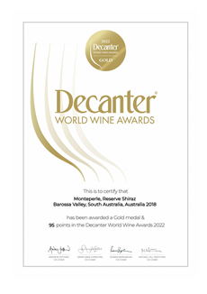 梦蒂贝罗珍藏西拉 2018 Decanter 金奖