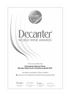 梦蒂贝罗珍藏西拉 Decanter 银奖